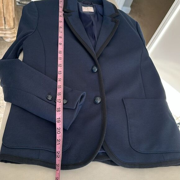 Gap Women’s The Academy Blazer Navy Preppy Career Blazer - Size 2 - Picture 12 of 14